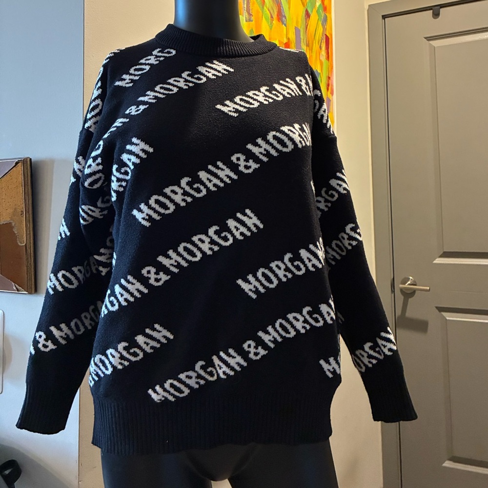 Black Morgan & Morgan Sweater
